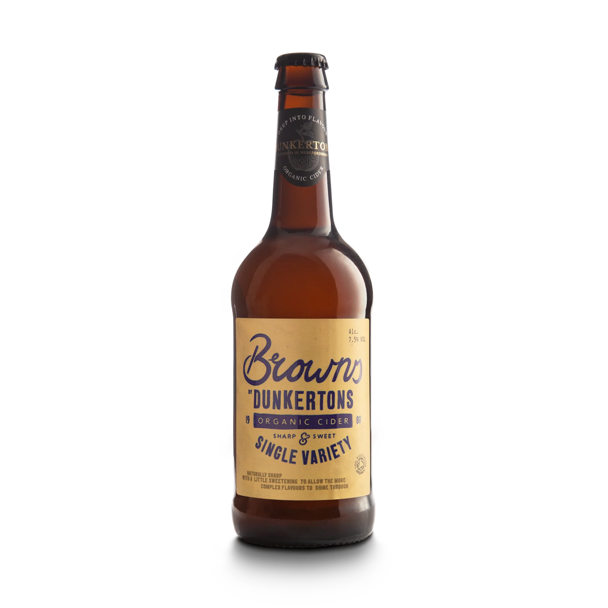 Browns Organic Cider - 500ml Bottle